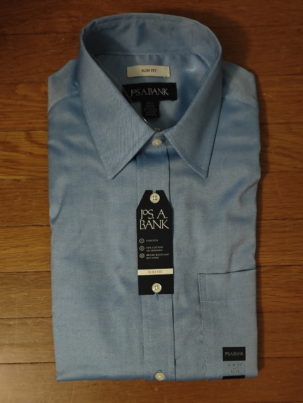 Jos. A. Bank Slim Fit Light Blue Men's Dress Shirt - Solid